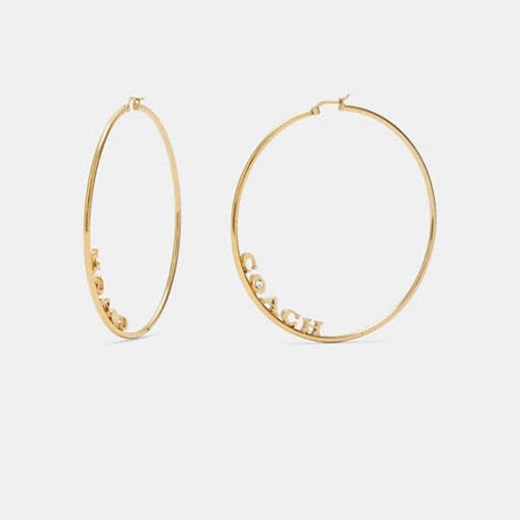 Signature Large Hoop Earrings - Picture 1 of 3